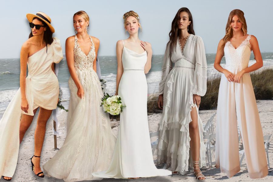 20 Beach Wedding Dresses For Every Type of Bride