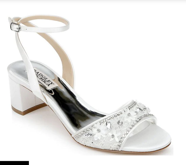 Taylin Satin Crystal Embellished Block Heel Dress Sandals 