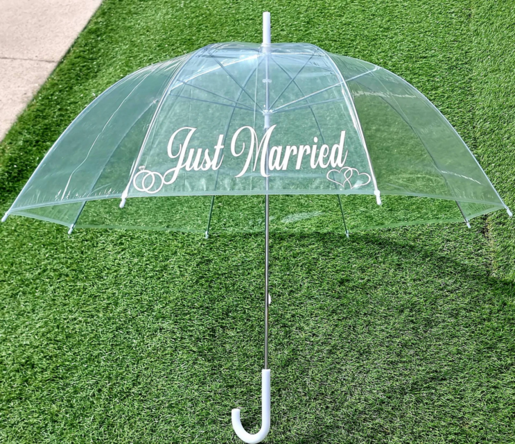 Just Married Wedding Umbrella