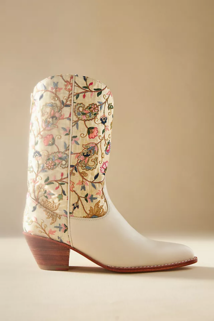 MOMO NEW YORK Embroidered Western Boots