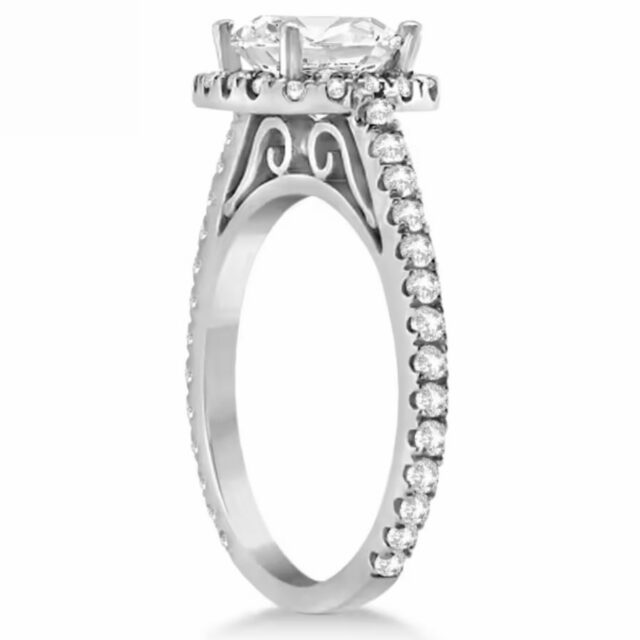 Cathedral Engagement Ring, Diamond Engagement Ring, Cathedral wedding Ring, Diamond wedding Ring