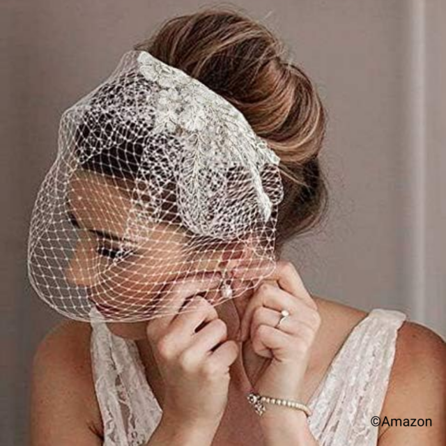 wedding veil, birdcage wedding veil,