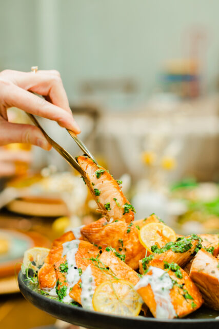 family style, catering Idea, Biscuits and Berries